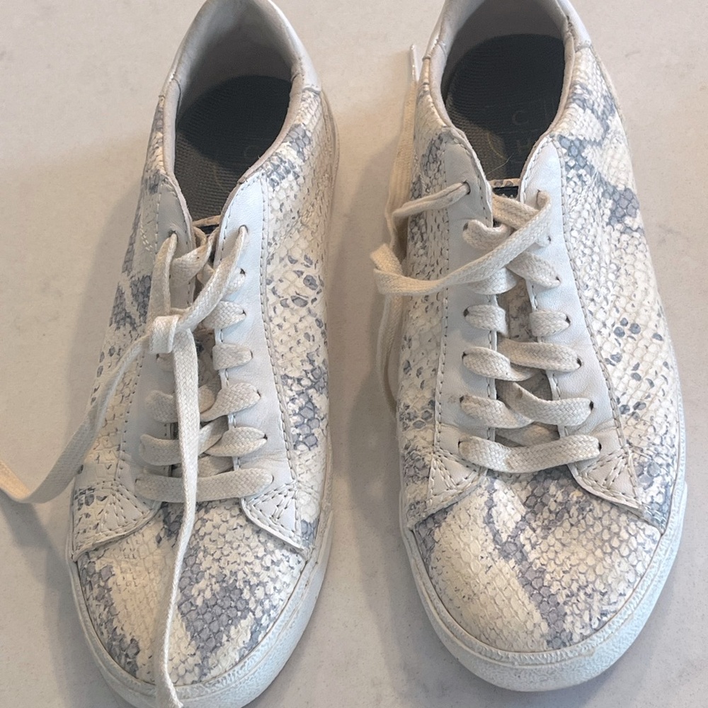 COLE HAAN | SNEAKERS | GRANDPRO | SNAKE PRINT | IVORY & GREY ROCCIA | SIZE 6-1/2